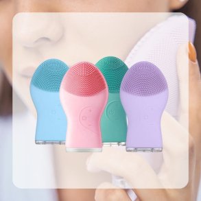 Ansigtsbrste silikone vibrerende