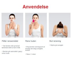 Vibrerende silicone ansigtsbrste