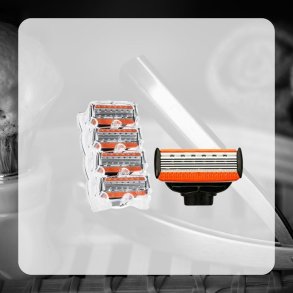 4 blade M5 til Barberskraber 