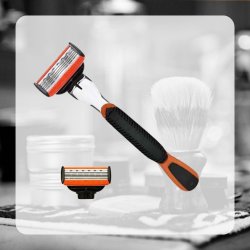 Startpakke: Hndtag og 2 barberblade - Abonnement Herefter 8 blade til kr. 188,- pr. lev.