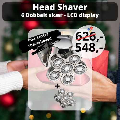 Headshaver inkl ekstra hoved