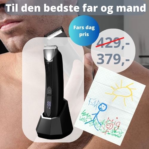 Skæg trimmer med lys