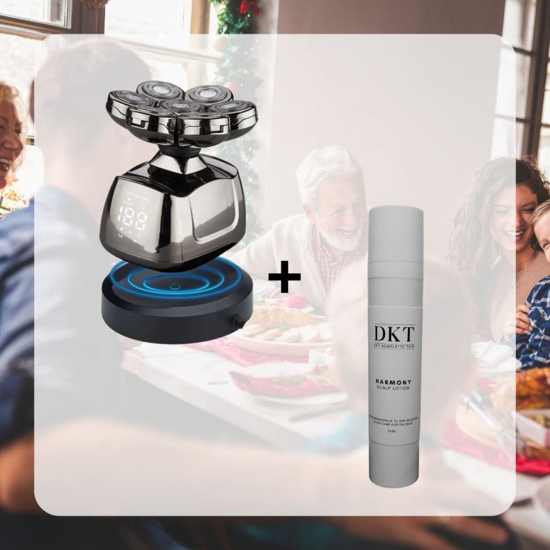 Pakketilbud  - Head Shaver 6 i 1 - 7D + Scalp Lotion