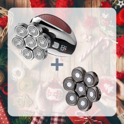 Pakketilbud - Head Shaver 5 i 1 - 7D + 1 ekstra shaverhoved