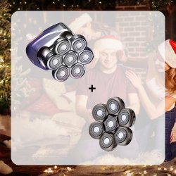 Pakketilbud - 6 i 1 Head Shaver 7D + 1 ekstra shaverhoved