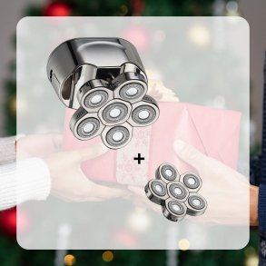 Pakketilbud - 6 i 1 Hoved Shaver + 1 ekstra shaverhoved