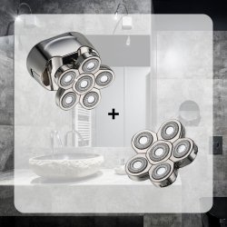 Pakketilbud - 6 i 1 Hoved Shaver + 1 ekstra shaverhoved