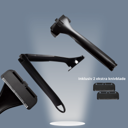 Rygshaver - 1 knivblad + 2 ekstra knivblade