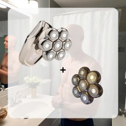 Pakketilbud - Head Shaver MS-687 - 7D - 5 i 1 + 1 ekstra shaverhoved