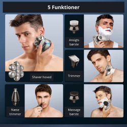 Head Shaver MS-687 - 7D - 5 i 1 + Scalp Lotion