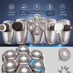 Head Shaver MS-687 - 7D - 5 i 1 + Scalp Lotion