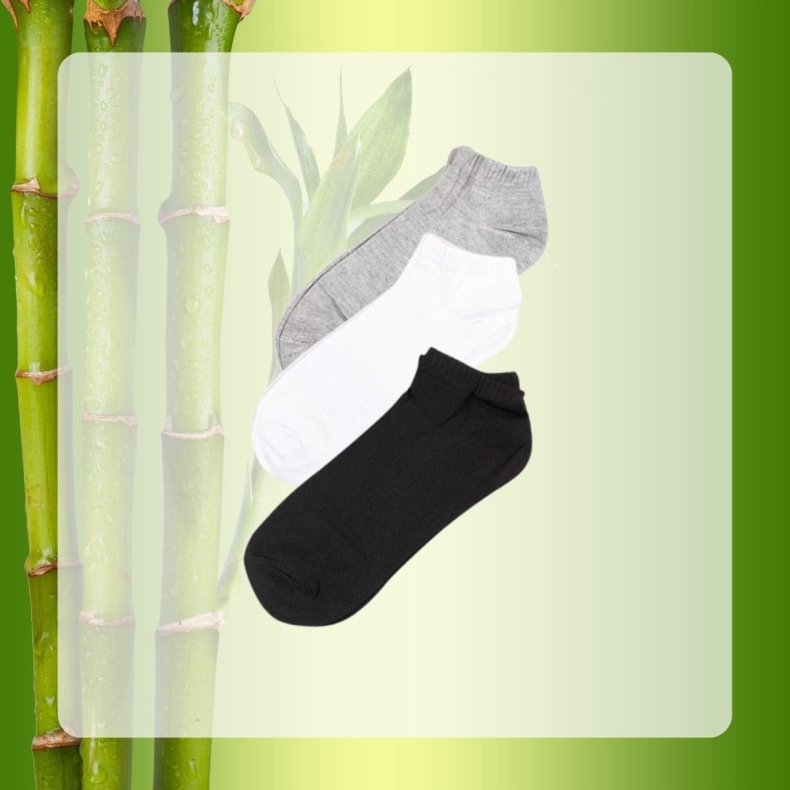 Herre bambus ankel sokker 3 pak
