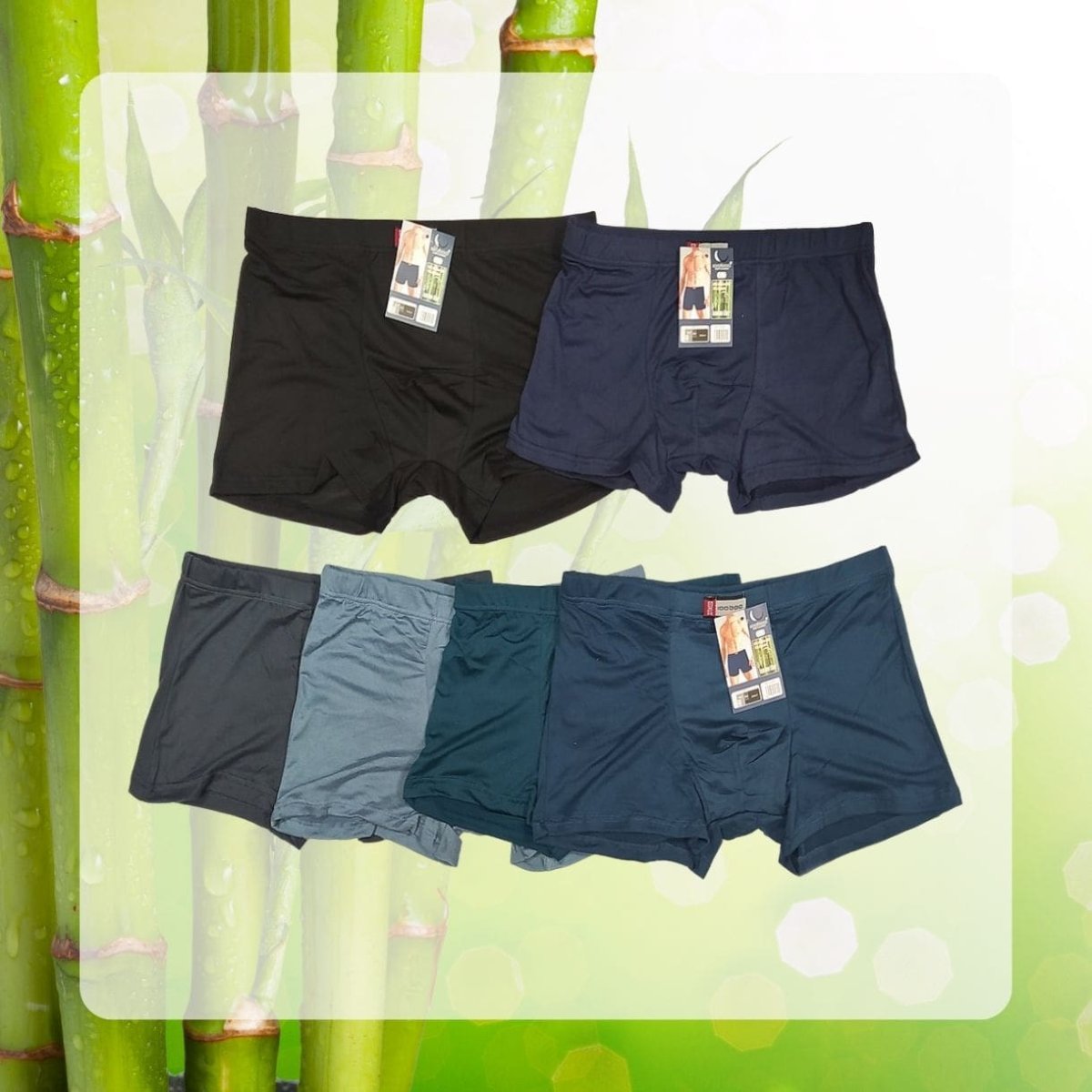 Herre Bambus Boxers - 2 pak - Sokker-Boxers - Brushh