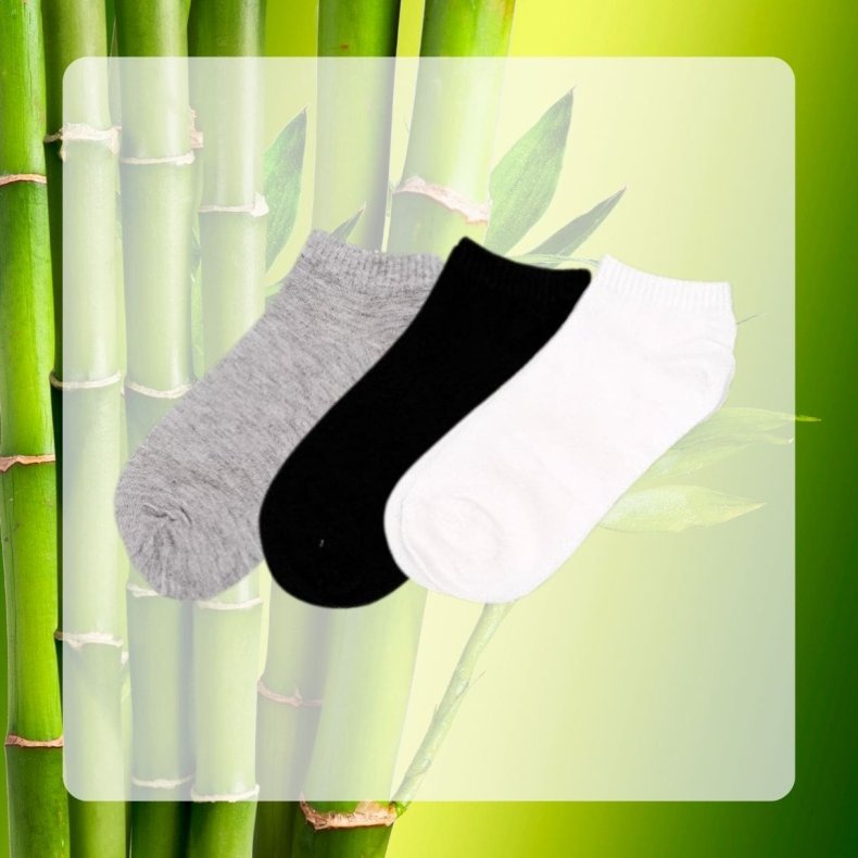 Dame bambus footies sokker 3 pak