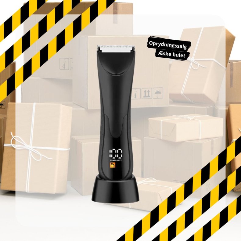 Intim trimmer med indbygget lys og LCD - 2. sortering