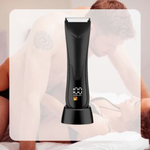 Intim trimmer med indbygget lys og LCD