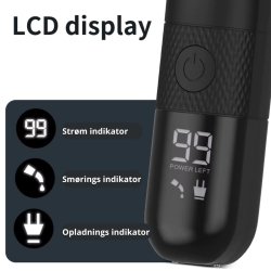 Intim trimmer med lys og LCD T-8118