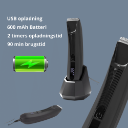 Trimmer med lys og LCD