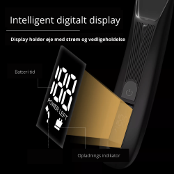 Trimmer med lys og LCD