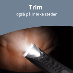 Trimmer med lys og LCD