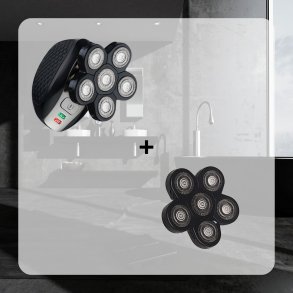 Paketangebot  5-in-1-Kopfrasierer + 1 zustzlicher Rasierkopf